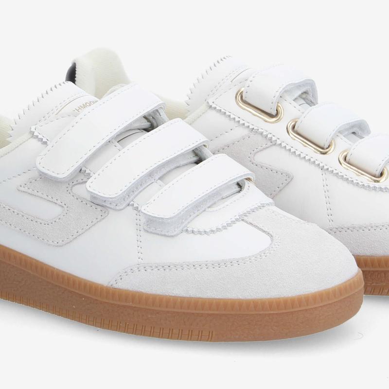 SHEFFIELD STRAPS W - NAPPA/SUEDE - BLANC